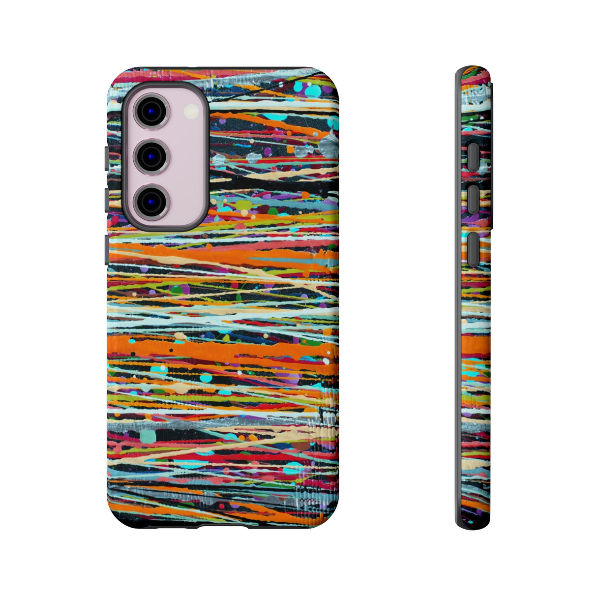 Stripe Art Android Case (Protective) Samsung Galaxy S23 Plus Glossy Phone Case