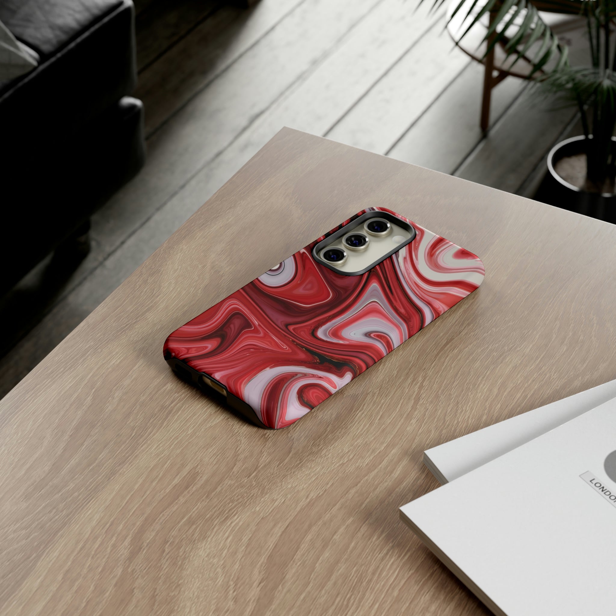 Red White Liquid Android Case (Protective) Phone Case