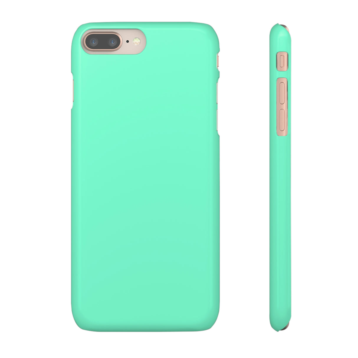 Aquamarine iPhone Case (Slim) iPhone 8 Plus Glossy Phone Case