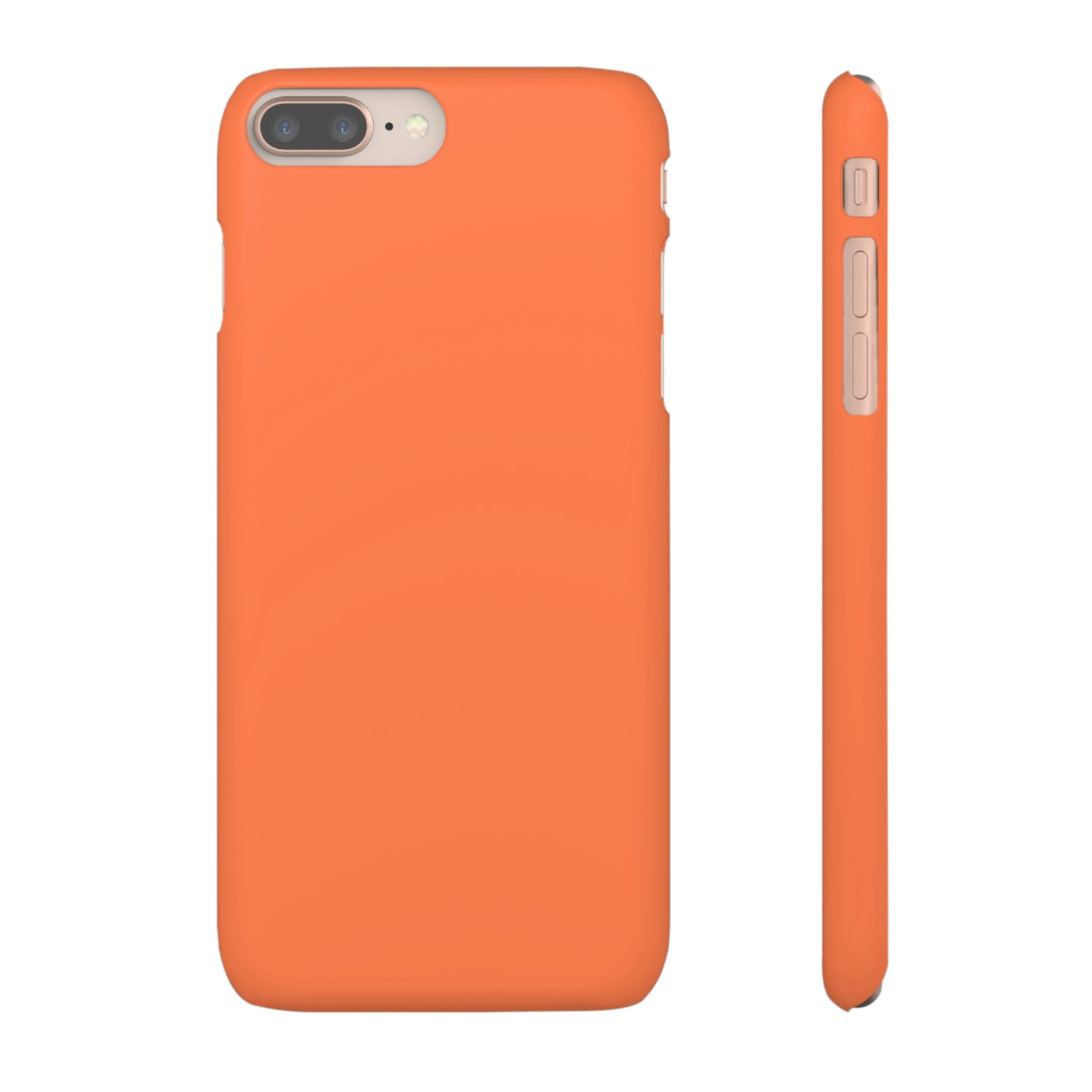 Coral Orange iPhone Case (Slim) iPhone 8 Plus Matte Phone Case