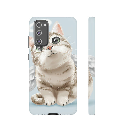 Cute Angel Cat Android Case (Protective) Samsung Galaxy S20 FE Matte Phone Case