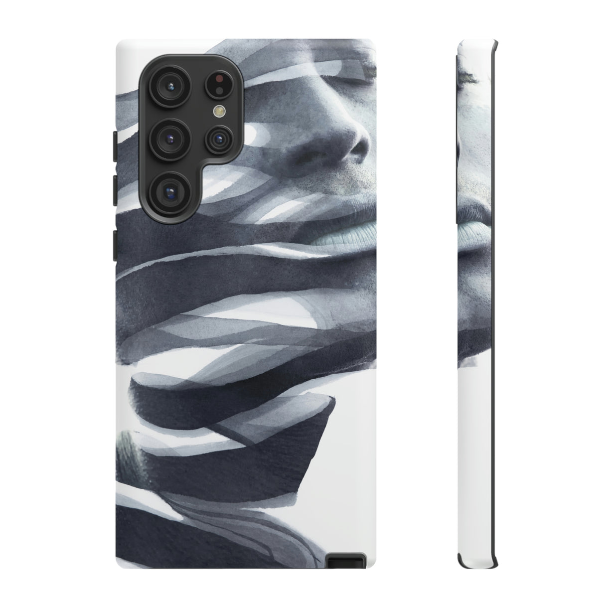 Abstract faec Android Case (Protective) Samsung Galaxy S22 Ultra Matte Phone Case