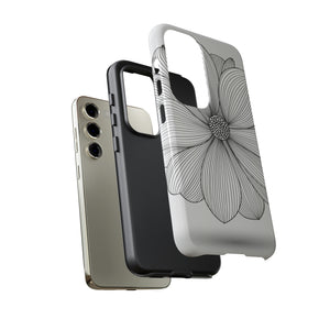 Black n White Dahlia Android Case (Protective) Phone Case