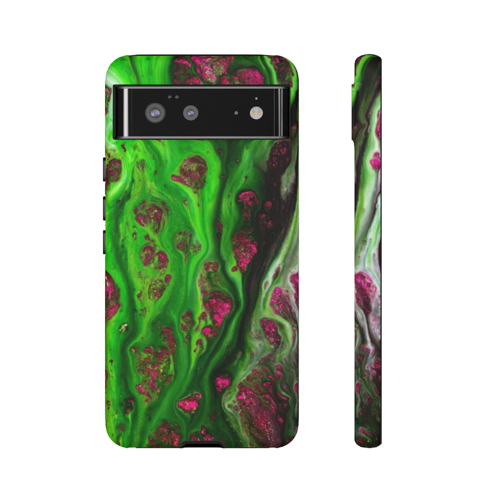 Toxic Green Ink Art Android Case (Protective) Google Pixel 6 Matte Phone Case