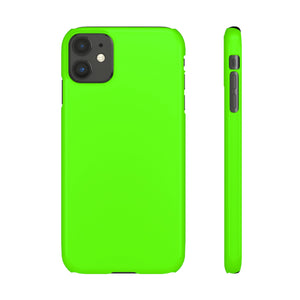 Bright Green iPhone Case (Slim) iPhone 11 Glossy Phone Case