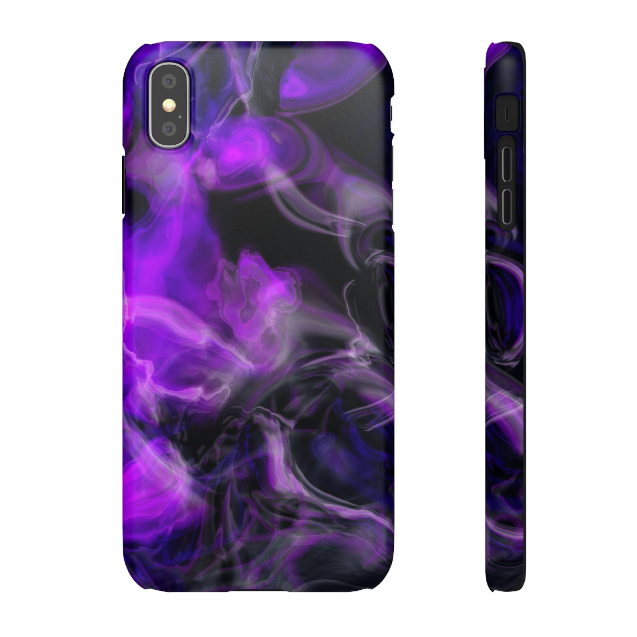 Purple Marble iPhone Case (Slim) iPhone XS MAX Matte Phone Case