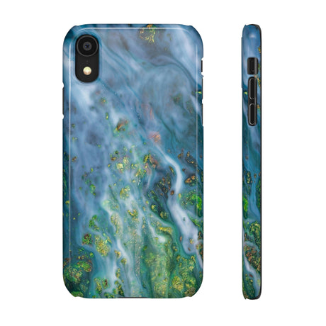 Forest Mist Ink Art iPhone Case (Slim) iPhone XR Glossy Phone Case