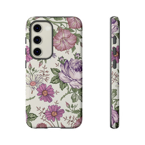 Pastel Vintage Flower Samsung Case (Protective) Samsung Galaxy S23 Glossy Phone Case