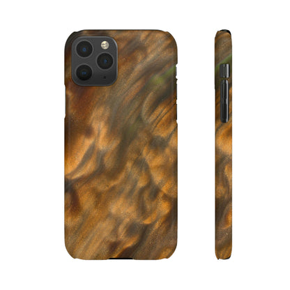 Gold Sand Ink Art iPhone Case (Slim) iPhone 11 Pro Glossy Phone Case