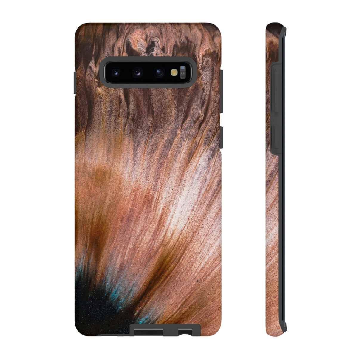 Light Brown Ink Art Android Case (Protective) Samsung Galaxy S10 Plus Matte Phone Case