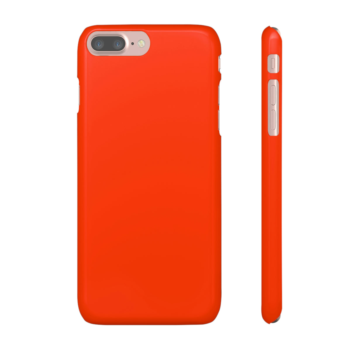 Coquelicot Orange iPhone Case (Slim) iPhone 7 Plus Glossy Phone Case