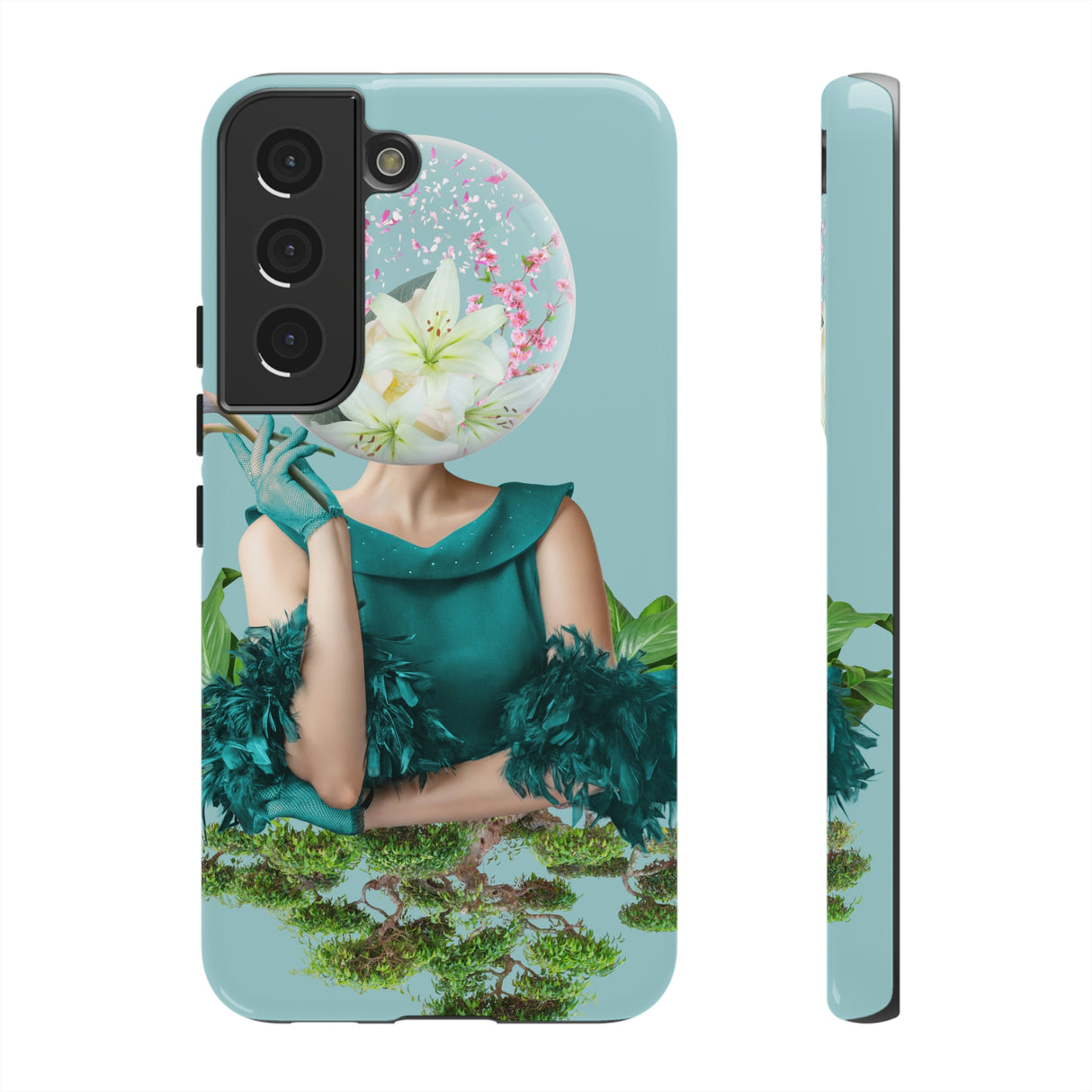 Contemporary Portrait Android Case (Protective) Samsung Galaxy S22 Glossy Phone Case