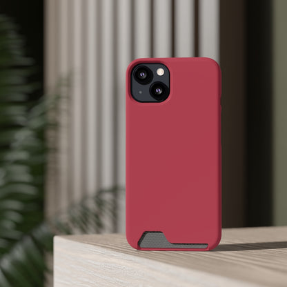 Brick Red iPhone Case (Card) Phone Case