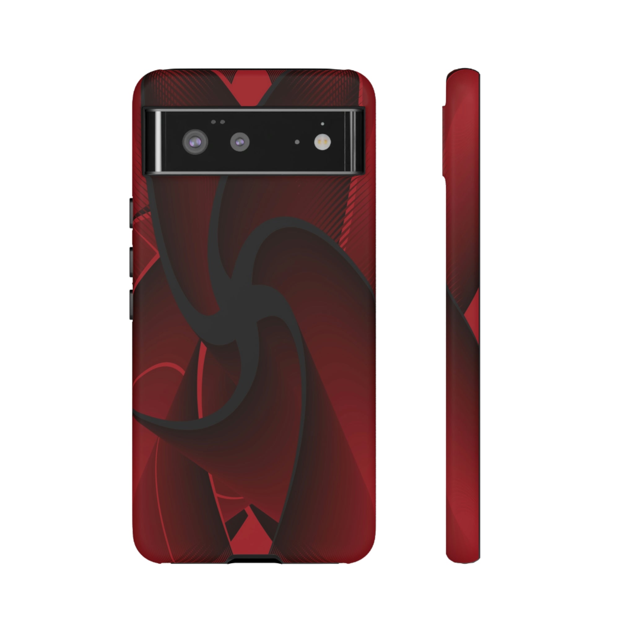 Red Liquid Spiral Android Case (Protective) Google Pixel 6 Matte Phone Case