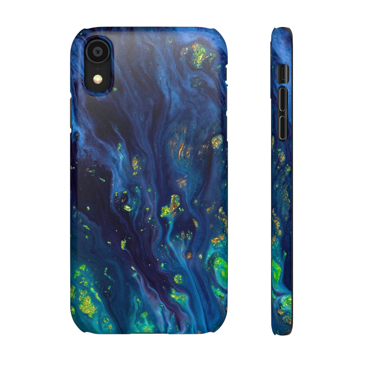 Green Opal Ink Art iPhone Case (Slim) iPhone XR Matte Phone Case