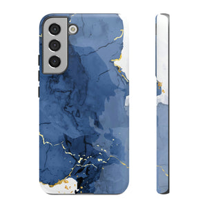 Classic Blue Watercolor Android Case (Protective) Samsung Galaxy S22 Plus Matte Phone Case