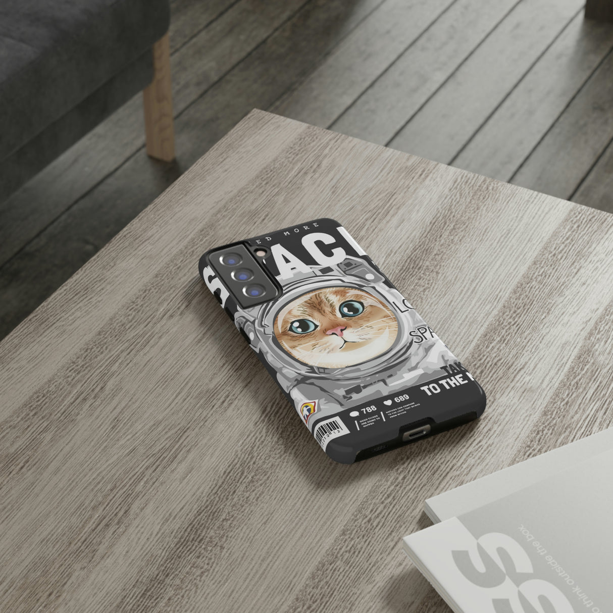 Space Cute Cat Android Case (Protective) Phone Case