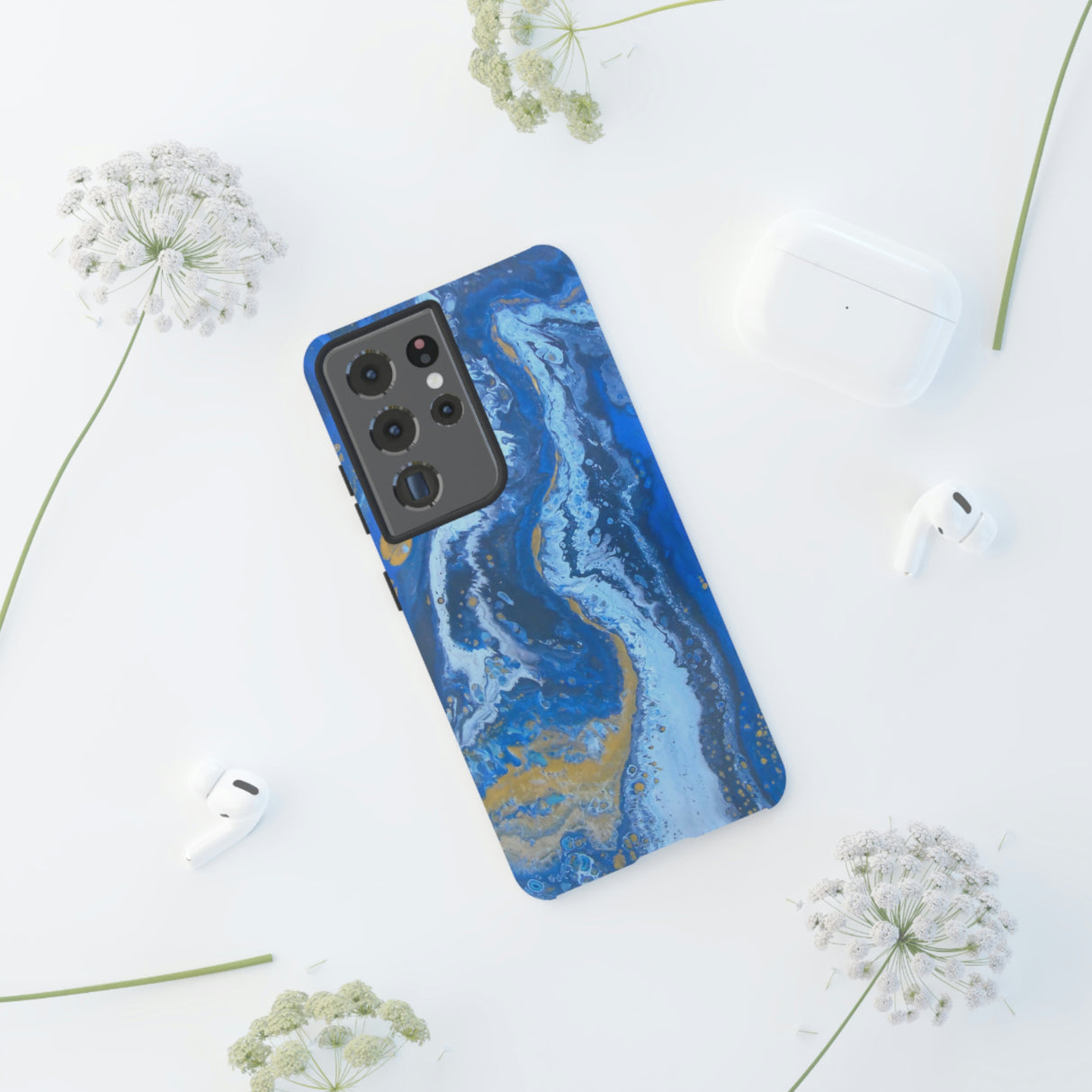 Acrylic Blue Gold Android Case (Protective) Phone Case