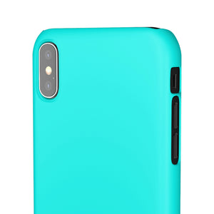 Flourescent Blue iPhone Case (Slim) Phone Case