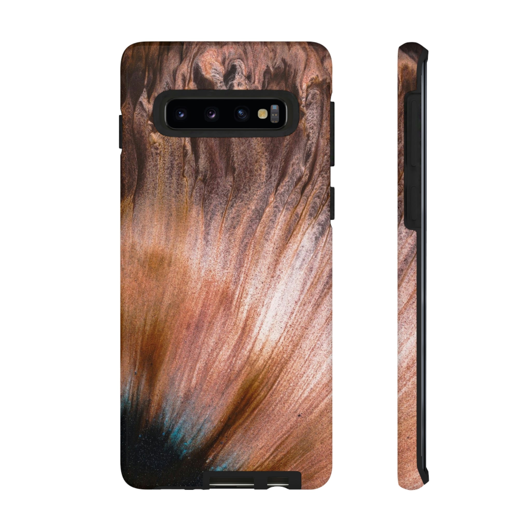 Light Brown Ink Art Android Case (Protective) Samsung Galaxy S10 Glossy Phone Case