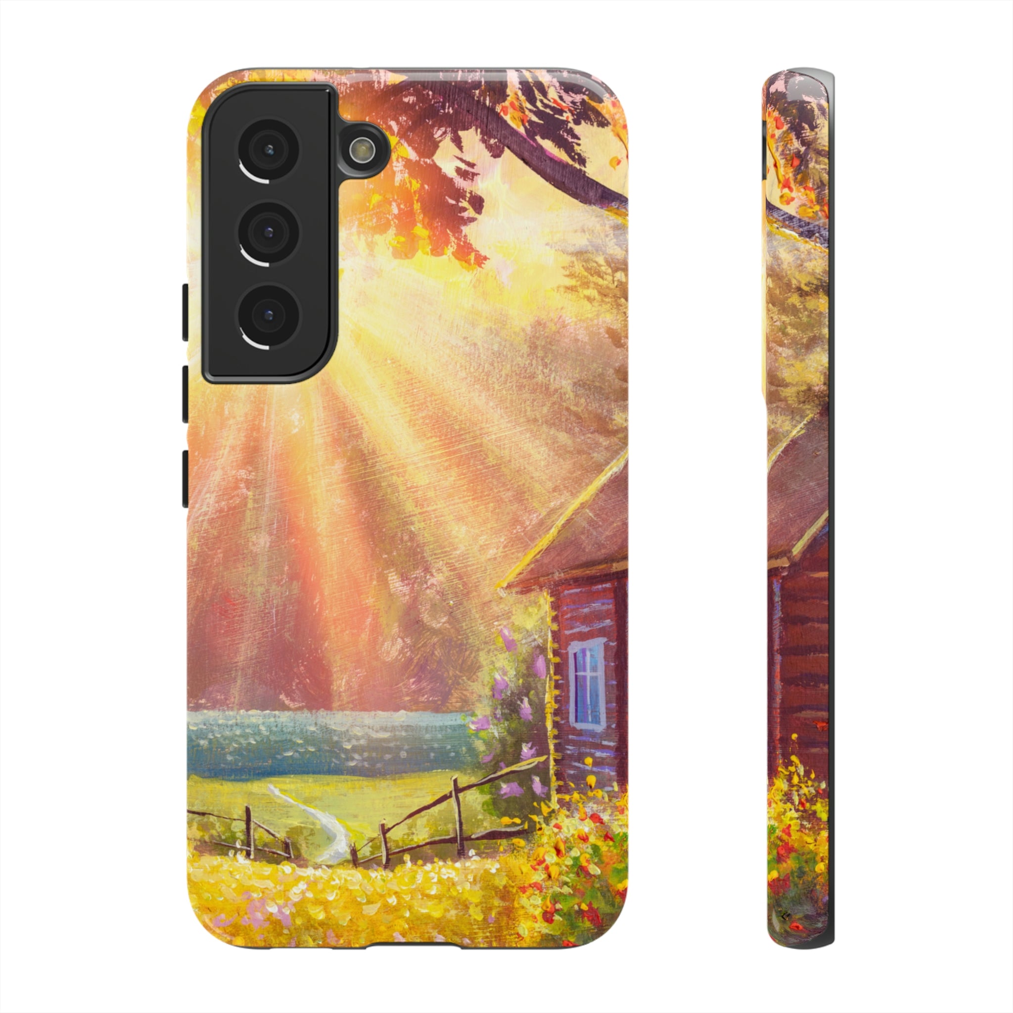 Flower Bushes Android Case (Protective) Samsung Galaxy S22 Glossy Phone Case