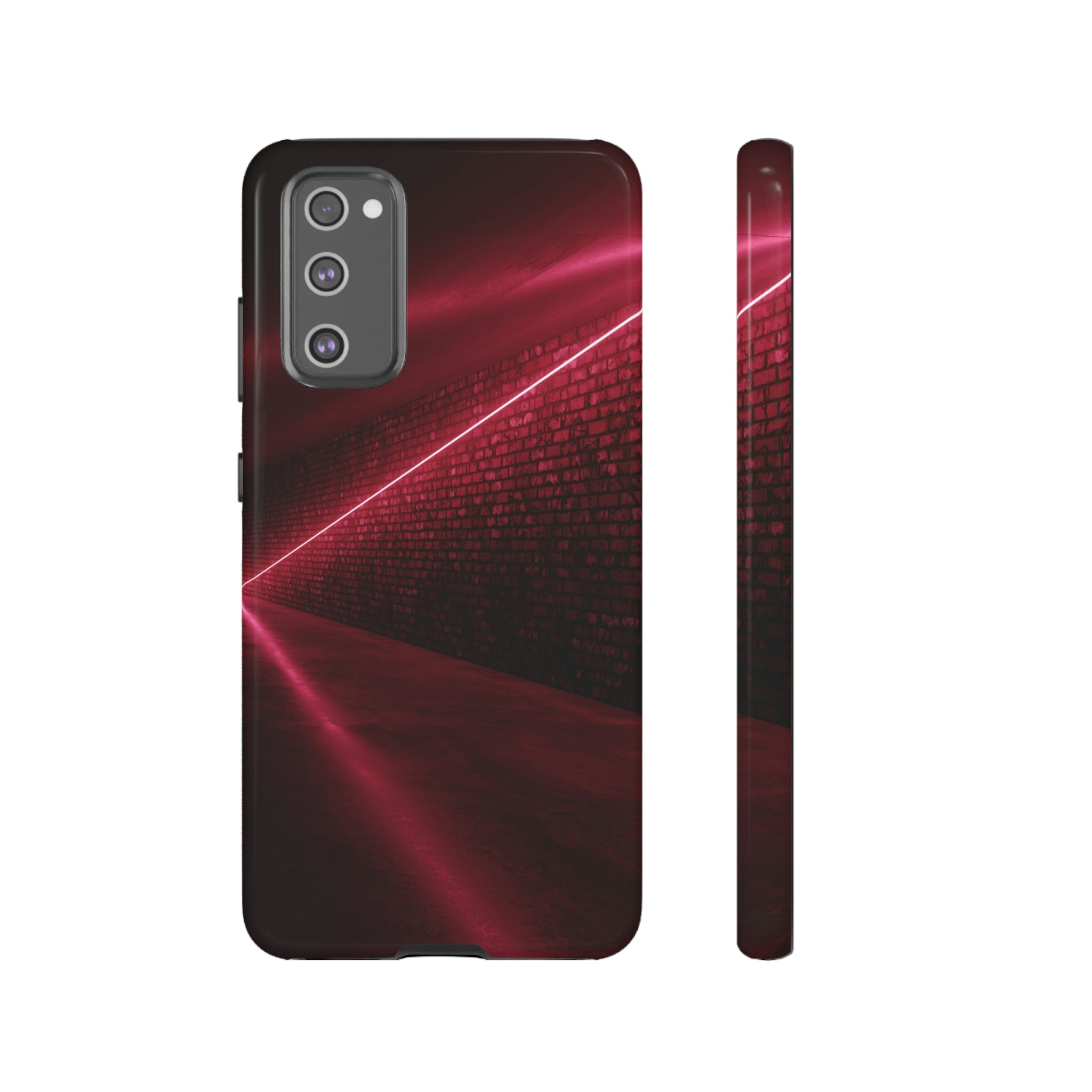 Red Sci Fi Android Case (Protective) Samsung Galaxy S20 FE Glossy Phone Case