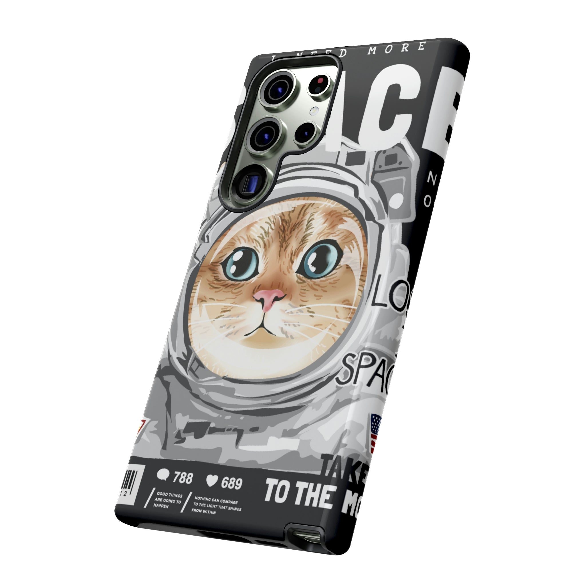 Space Cute Cat Android Case (Protective) Phone Case