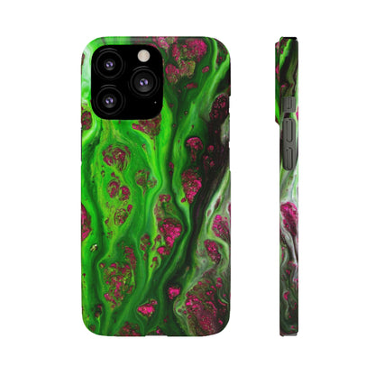 Toxic Green Ink Art iPhone Case (Slim) iPhone 13 Pro Matte Phone Case