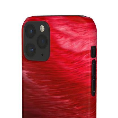 Red Feather Ink Art iPhone Case (Slim) Phone Case