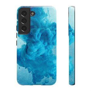 Blue Ink Android Case (Protective) Samsung Galaxy S22 Glossy Phone Case