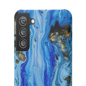 Blue Ice Ink Art Android Case (Slim) Phone Case