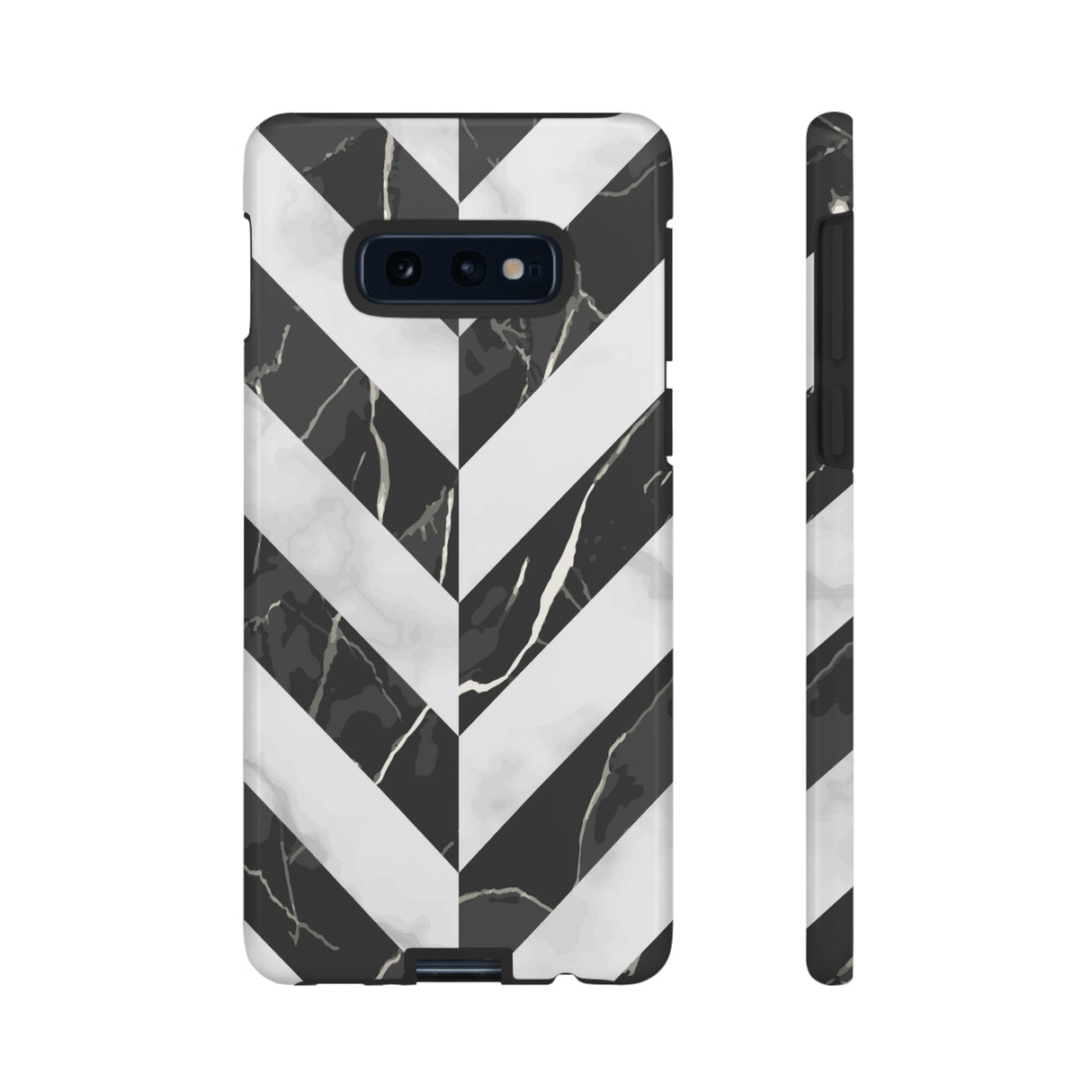 Herringbone Android Case (Protective) Samsung Galaxy S10E Glossy Phone Case