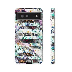 Abstract Green Purple Android Case (Protective) Google Pixel 6 Glossy Phone Case