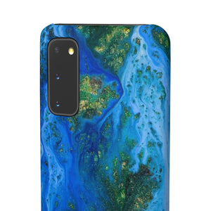 Blue Globe Ink Art Android Case (Slim) Phone Case