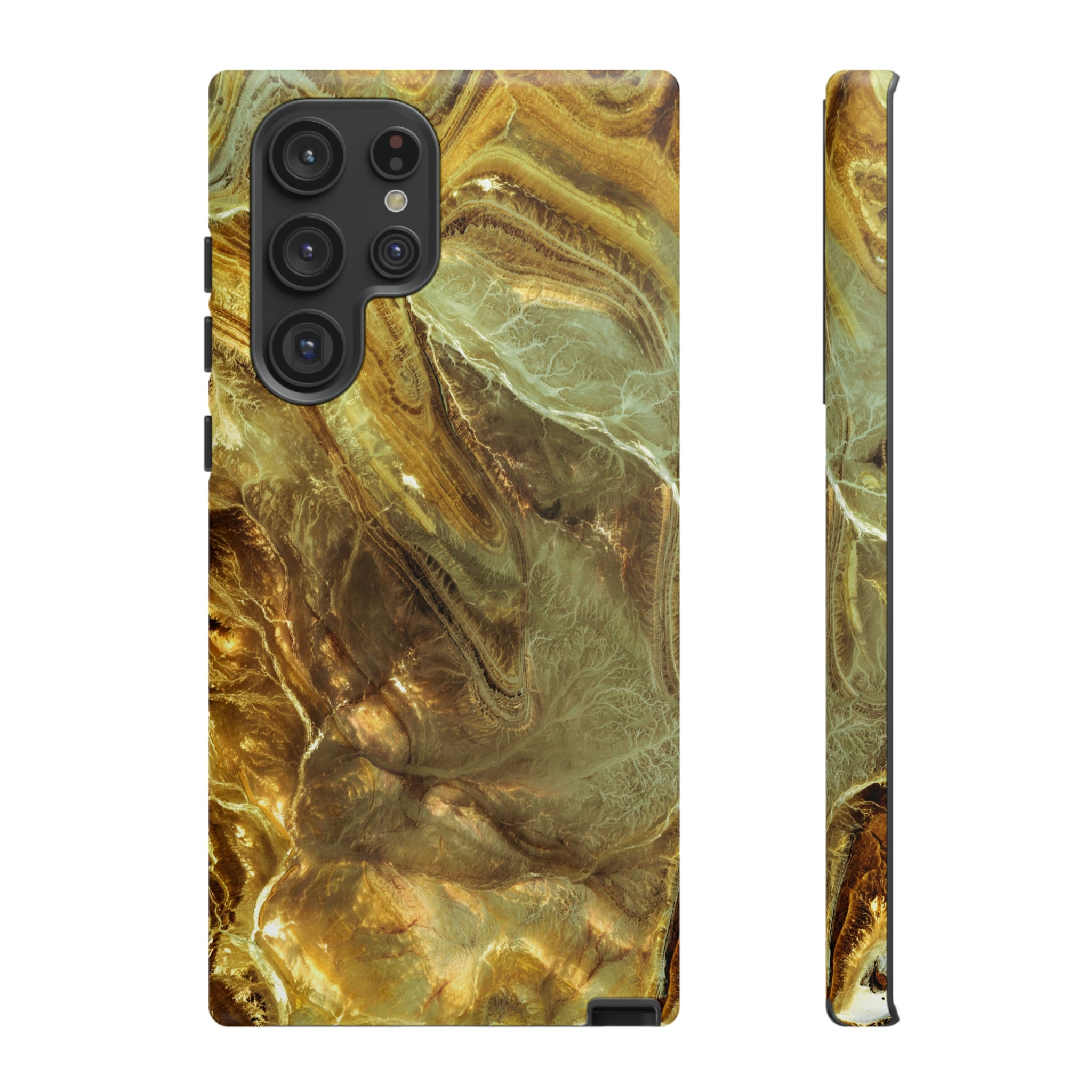 Nacre Marble Android Case (Protective) Samsung Galaxy S22 Ultra Matte Phone Case