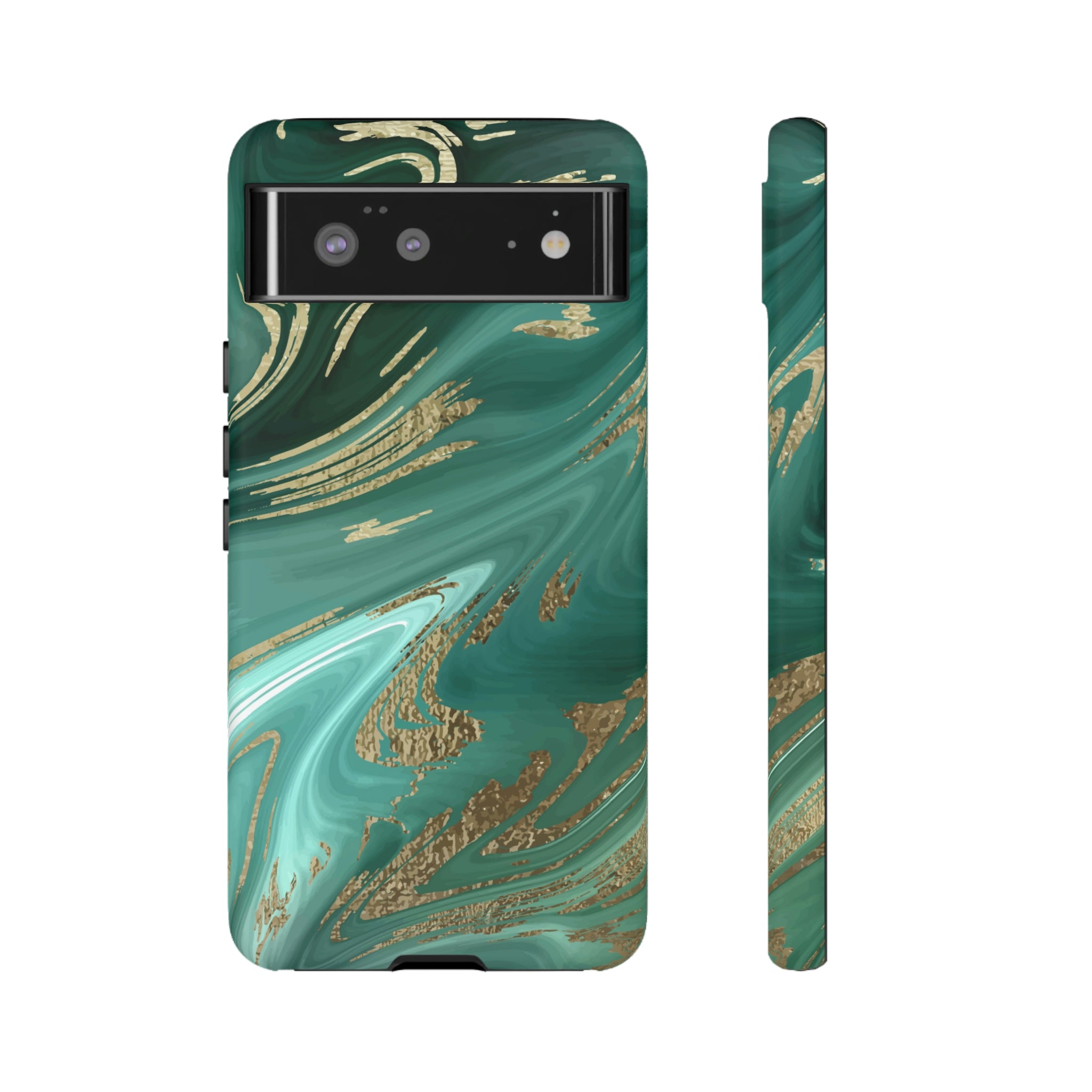 Green Marble Android Case (Protective) Google Pixel 6 Matte Phone Case