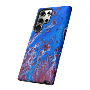 Bright Blue Ink Art Android Case (Protective) Phone Case