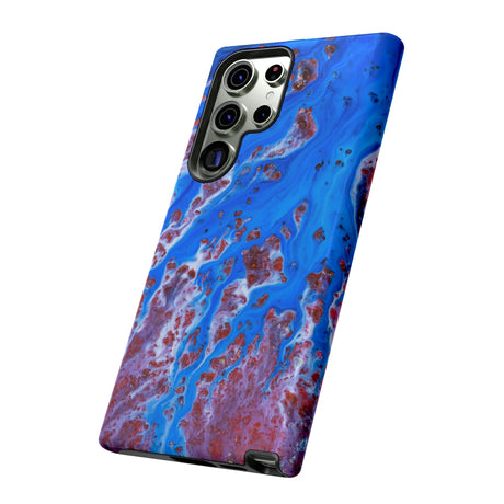 Bright Blue Ink Art Android Case (Protective) Phone Case