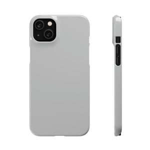 Gray iPhone Case (Slim) iPhone 14 Plus Glossy Phone Case