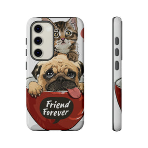 Pug n Kitten Android Case (Protective) Samsung Galaxy S23 Glossy Phone Case