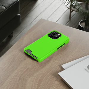 Bright Green iPhone Case (Card) Phone Case