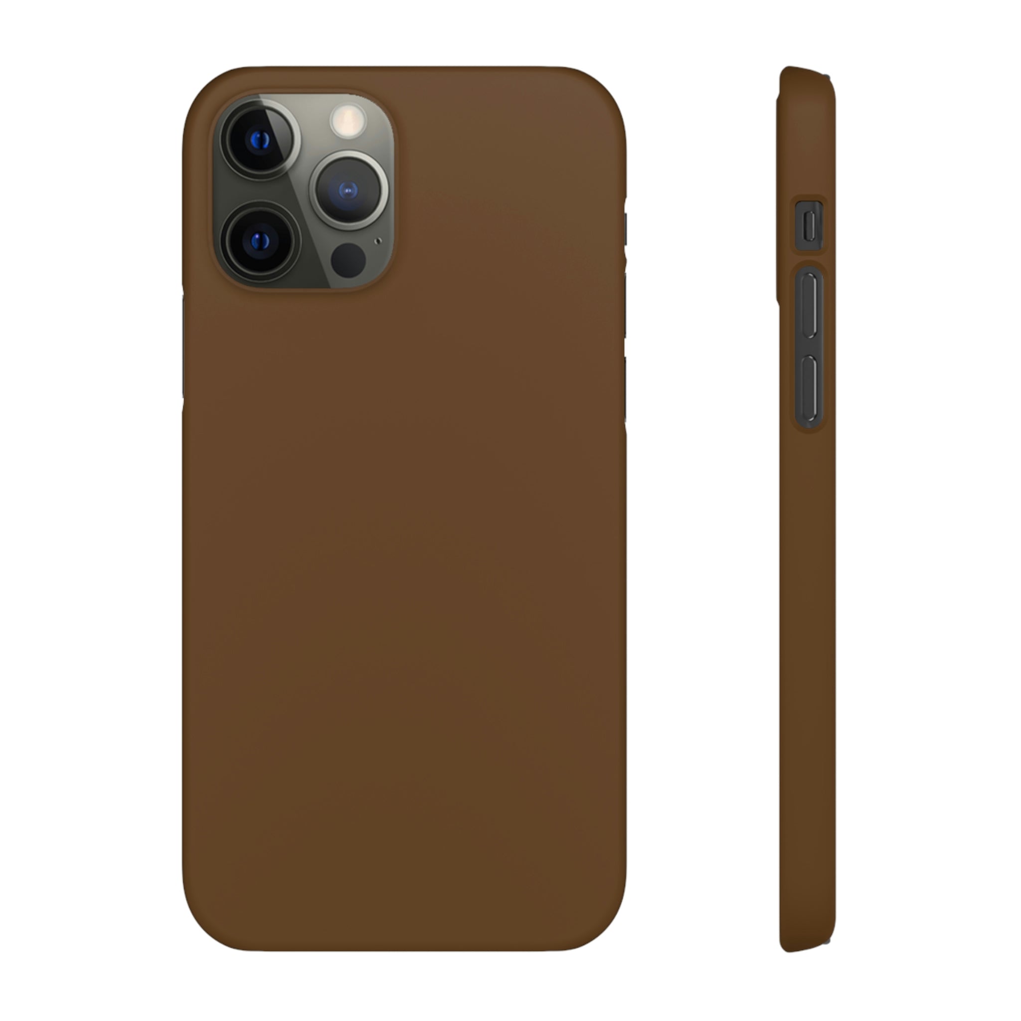 Dark Brown iPhone Case (Slim) iPhone 12 Pro Matte Phone Case