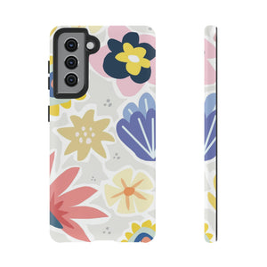 Blue Bouquet Happy Flower Samsung Case (Protective) Samsung Galaxy S21 Matte Phone Case