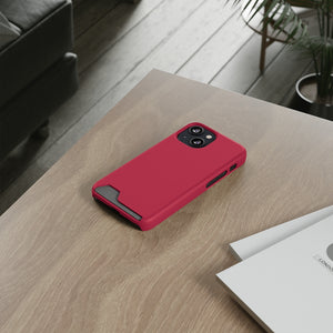 Bright Maroon iPhone Case (Card) Phone Case