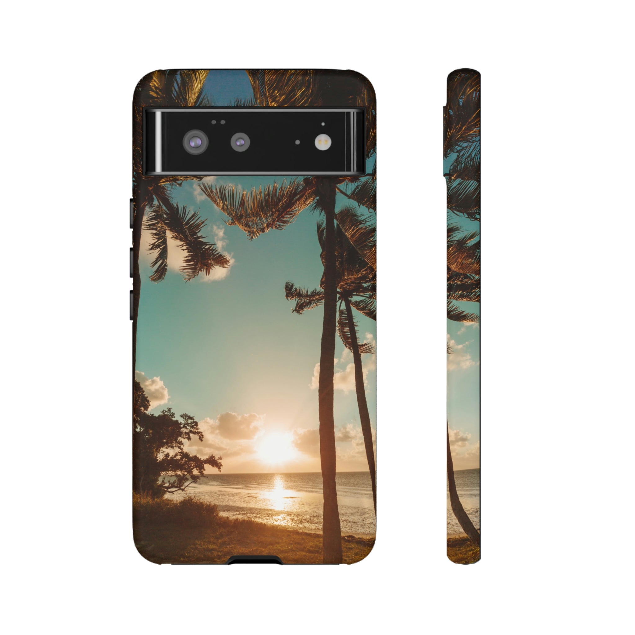 Sundown Palmtrees Android Case (Protective) Google Pixel 6 Matte Phone Case