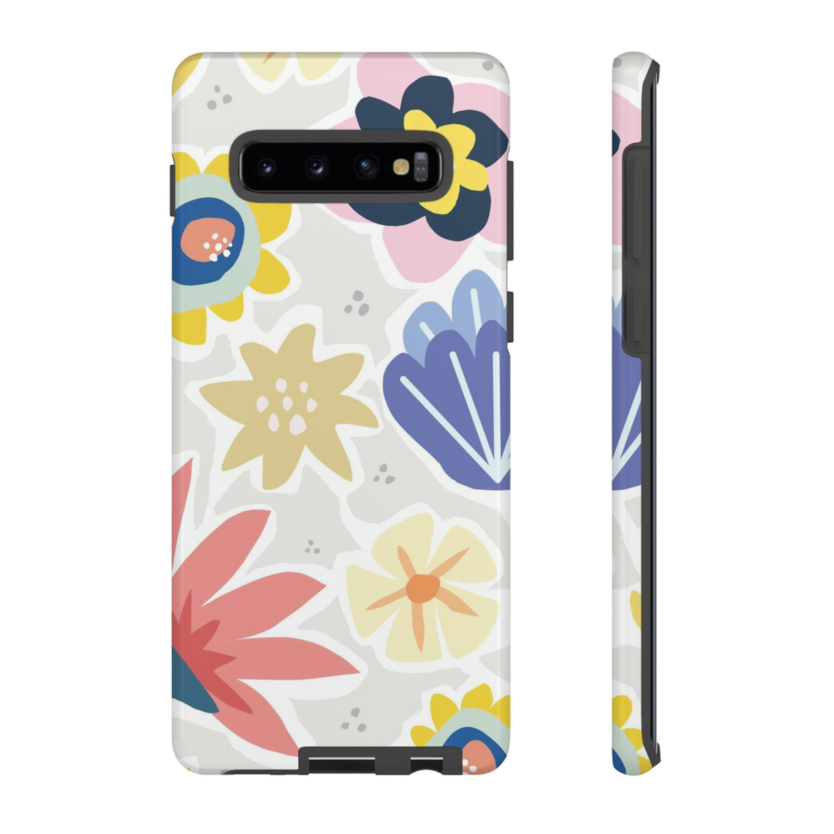 Blue Bouquet Happy Flower Samsung Case (Protective) Samsung Galaxy S10 Plus Glossy Phone Case