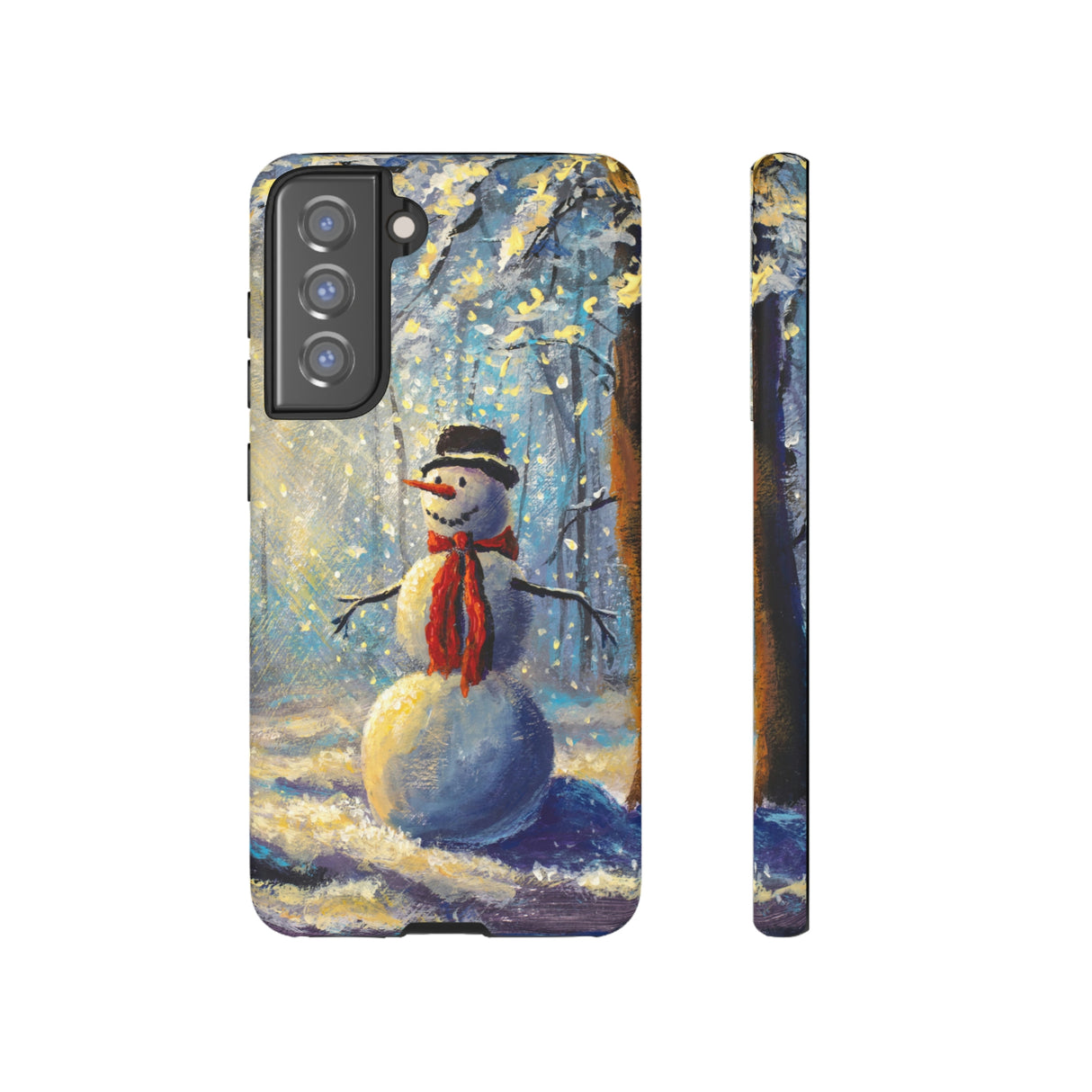 Happy Snowman Android Case (Protective) Samsung Galaxy S21 FE Matte Phone Case