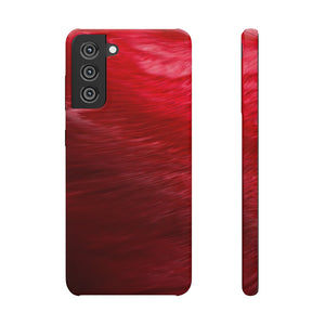 Red Feather Ink Art Android Case (Slim) Samsung Galaxy S21 Glossy Phone Case