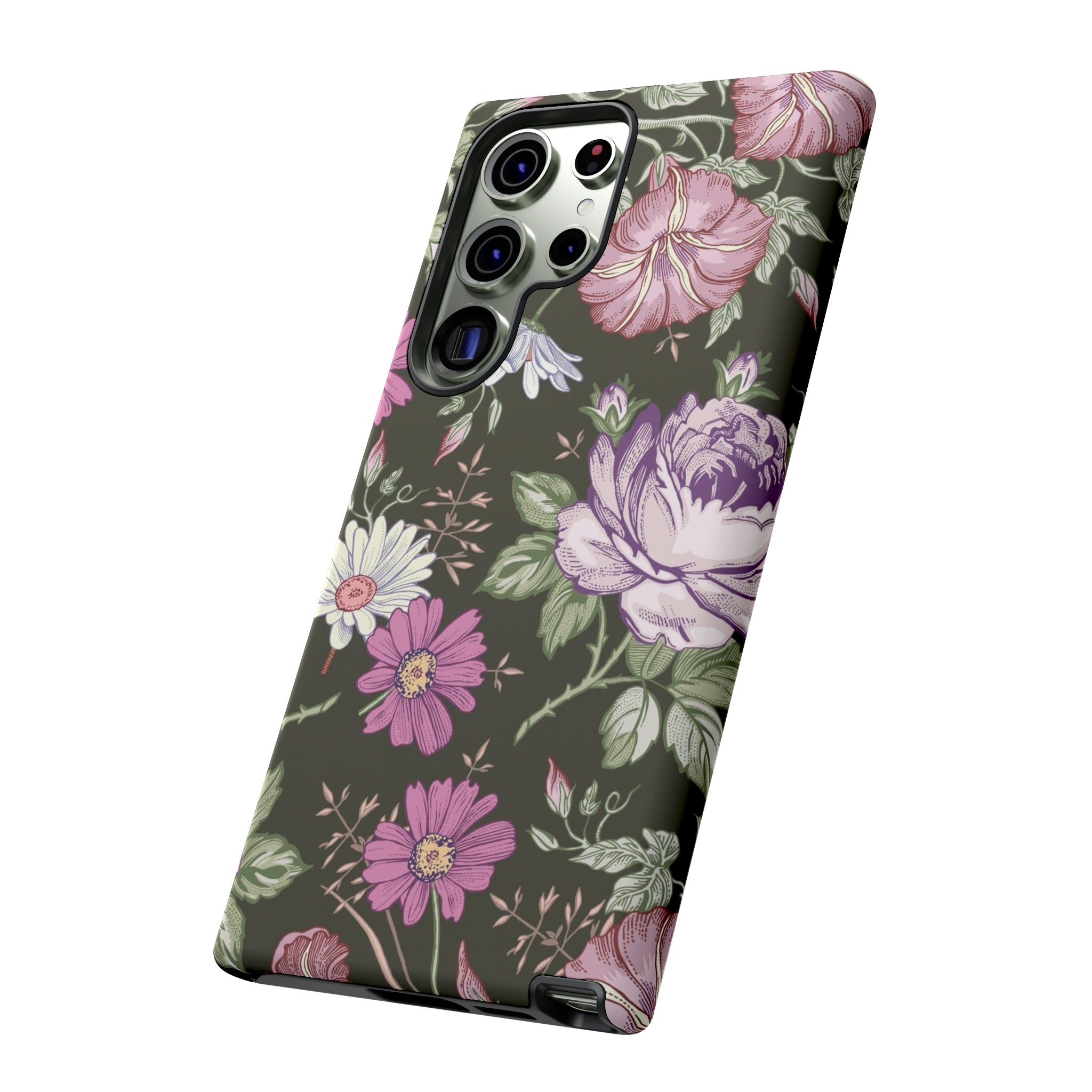 Purple Rose Vintage Flower Samsung Case (Protective) Phone Case