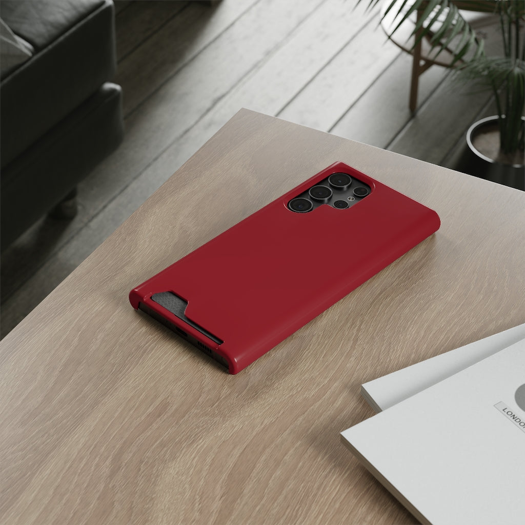 Carmine Red Samsung Case (Card) Phone Case